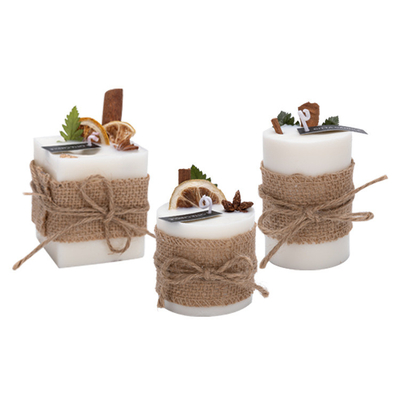 OEM Pillar Vegan Soy Wax شمع های معطر 10.5 اوزی شکل مربع