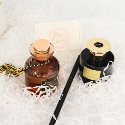 ست هدیه لوکس 126 میلی لیتری عطر رید دیفیوزر در بطری قهوه ای برای عطر خانه