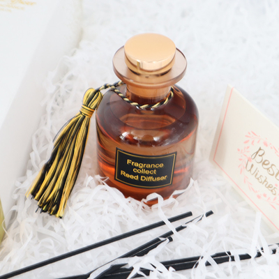 ست هدیه لوکس 126 میلی لیتری عطر رید دیفیوزر در بطری قهوه ای برای عطر خانه