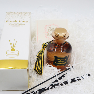 ست هدیه لوکس 126 میلی لیتری عطر رید دیفیوزر در بطری قهوه ای برای عطر خانه