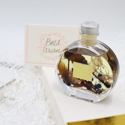 ست هدیه لوکس 100 میلی لیتری پخش کننده عطر نی با گل خشک قهوه ای