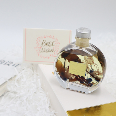 ست هدیه لوکس 100 میلی لیتری پخش کننده عطر نی با گل خشک قهوه ای