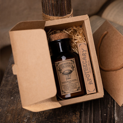 شمع معطر معطر چوب پنبه رترو شمع نعناع و اکالیپتوس