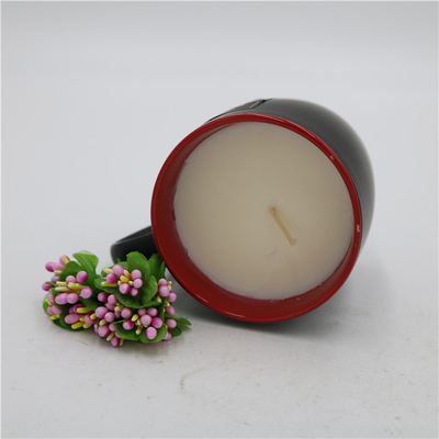 شمع لیوان چای شمع سیترونلا سرامیکی مشکی مات معطر