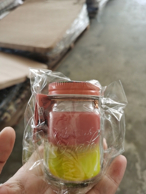 شمع معطر سفارشی با دسته با موم سویا خانگی عطر